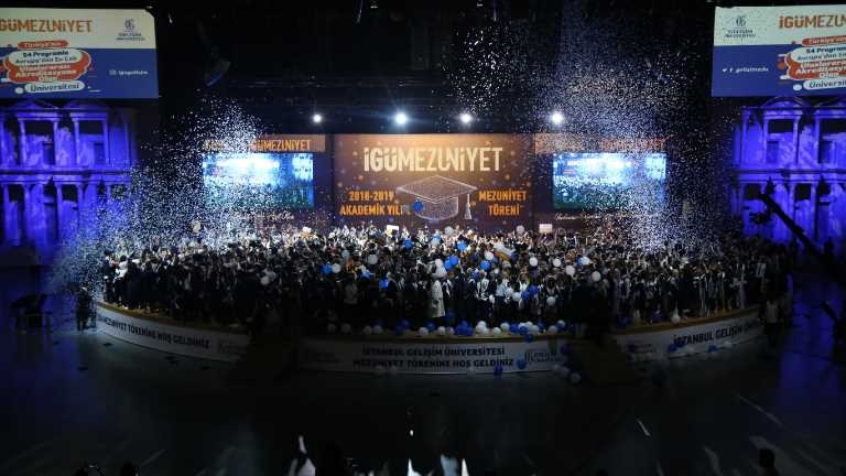 Istanbul Gelisim University’s graduation ceremony in the 10th year