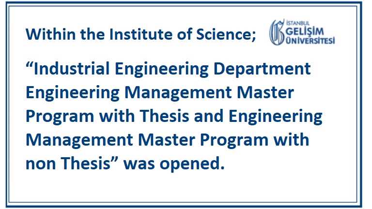 Engineering Management Thesis and Non-Thesis Master Programs_IGU