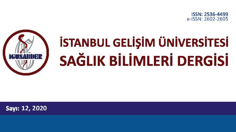 İstanbul Gelişim Üniversitesi Sağlık Bilimleri Dergisi Sayı 12