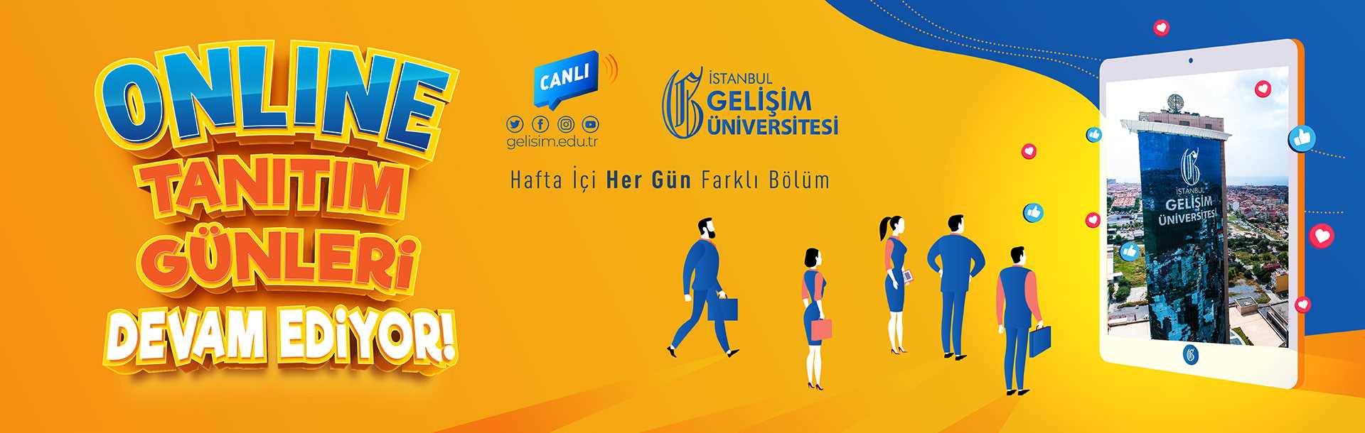 İstanbul Gelişim Üniversitesi Online Tanıtım Günleri Devam Ediyor
