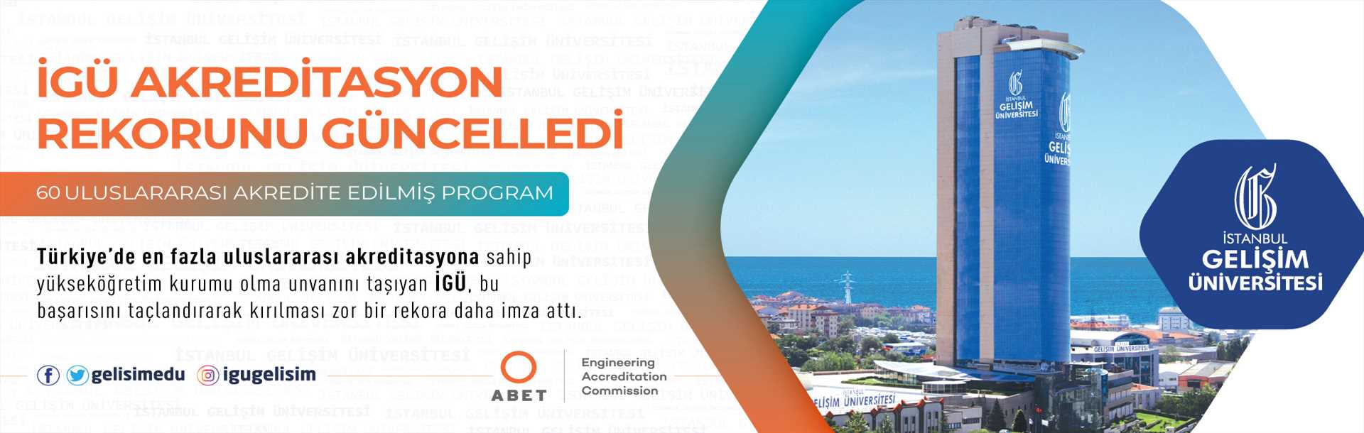 İstanbul Gelişim Üniversitesi'nin akreditasyon başarısı