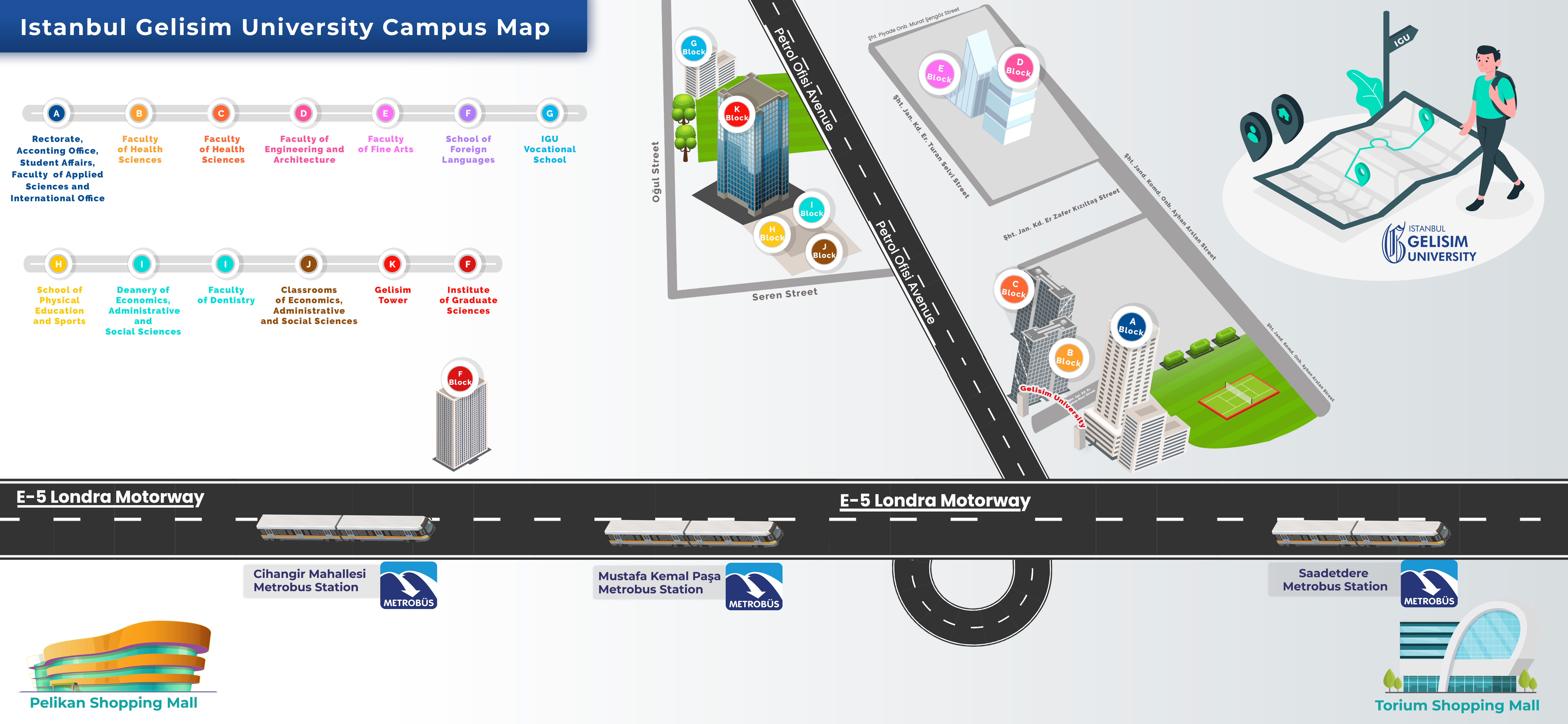 Istanbul Gelisim University Layout