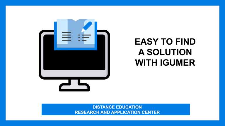 Easy to find a solution with IGUMER