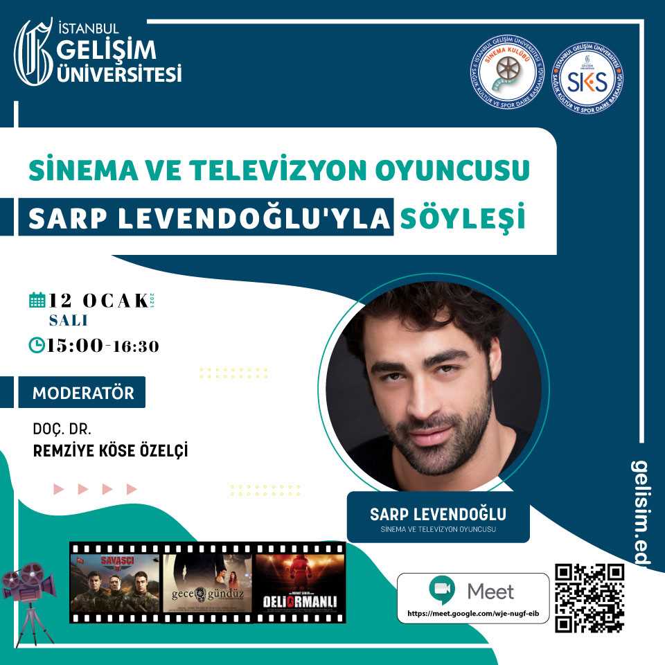 Sinema ve Televizyon Oyuncusu Sarp Levendoğlu'yla Söyleşi