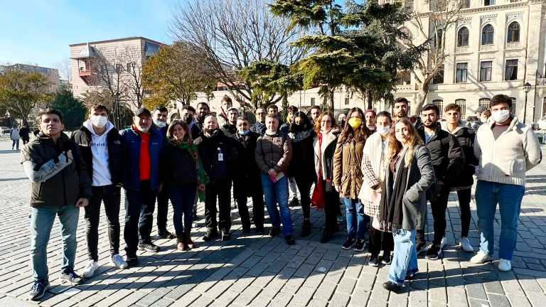 Students from the department of Tourist Guidance met with the tourist guide and author Ahmet Faik ÖZBİLGE!