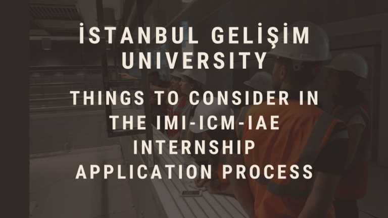 Things to Consider in the IMI-ICM-IAE Internship Application Process