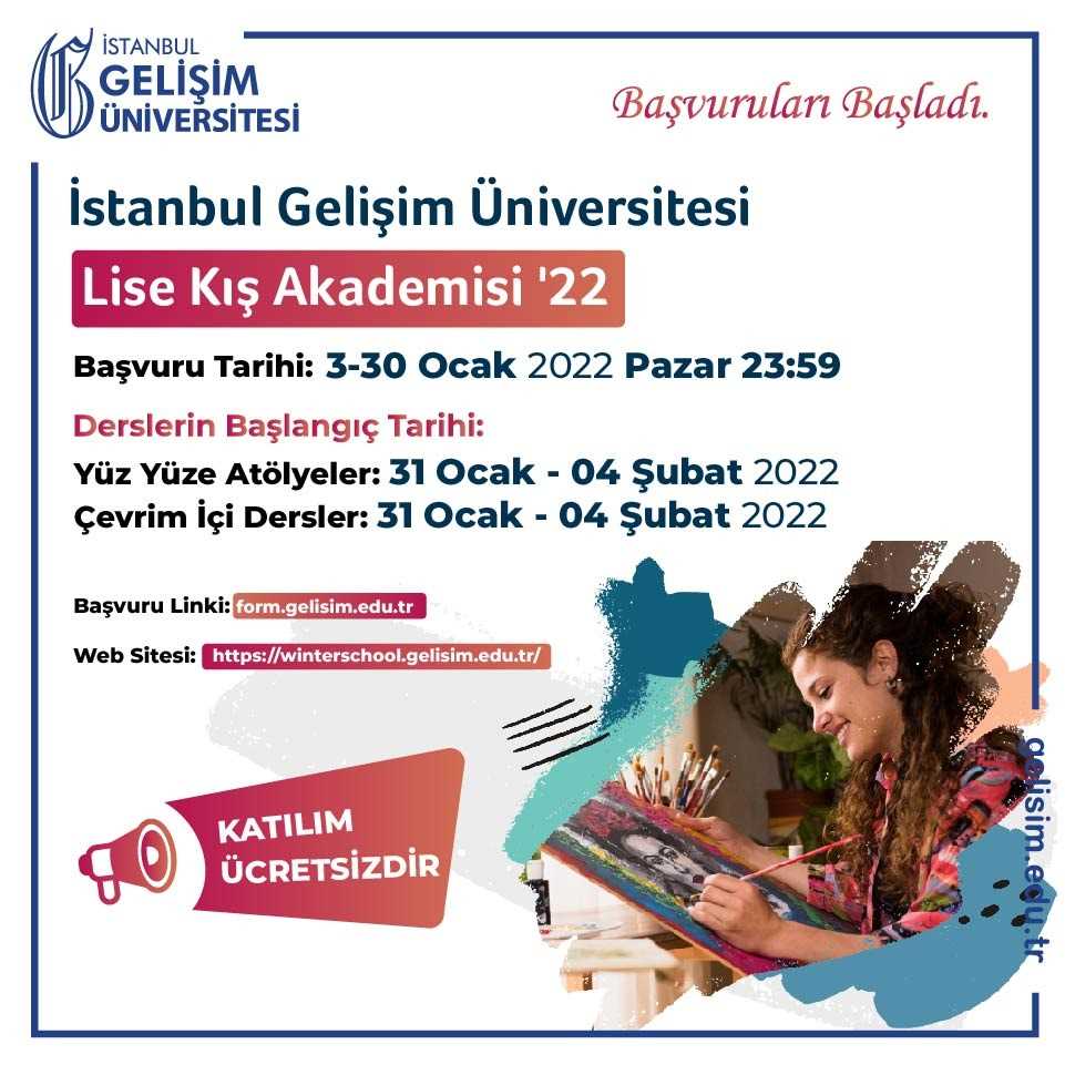 İstanbul Gelişim Üniversitesi Lise Kış Akademisi'22