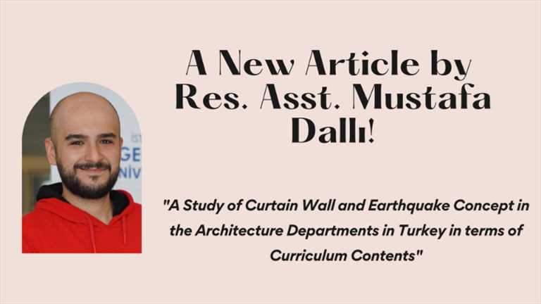 A New Article by Res. Asst. Mustafa Dallı!