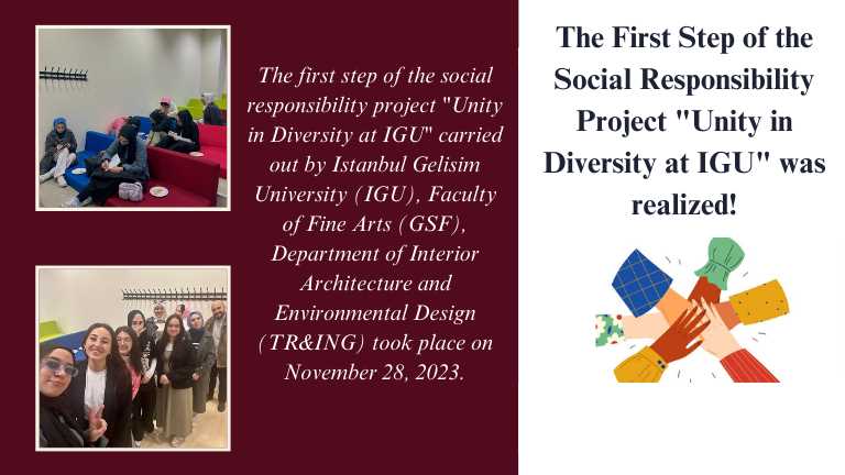  The First Step of the Social Responsibility Project "Unity in Diversity at IGU" was realized!