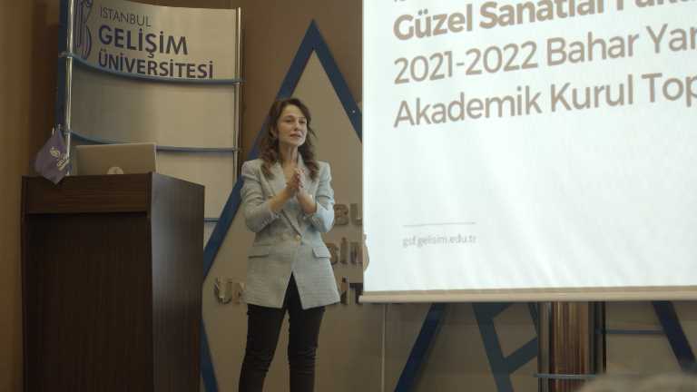 Istanbul Gelisim University Faculty of Fine Arts 2021-2022 Academic Year Spring Semester Academic Board Meeting was Held