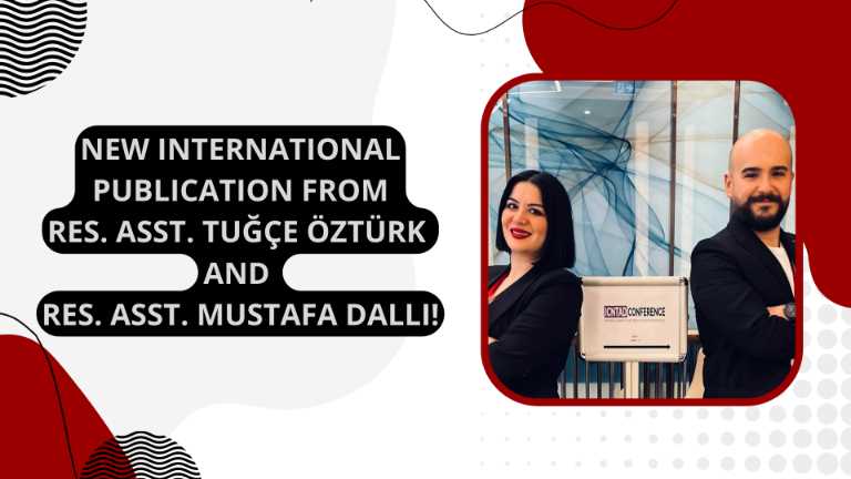 New International Publication from Tuğçe Öztürk and Mustafa Dallı!