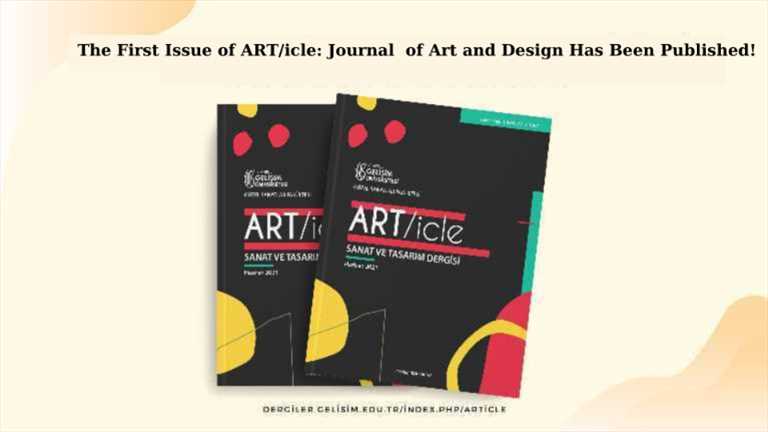 The First Issue of ART/icle: Journal  of Art and Design Has Been Published!