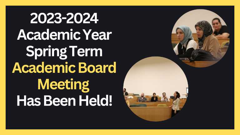 2023-2024 Academic Year Spring Term Academic Board Meeting Has Been Held!