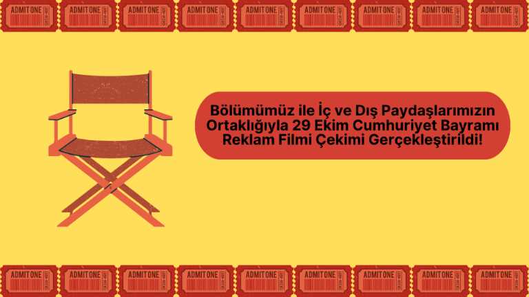 Bölümümüz ile İç ve Dış Paydaşlarımızın Ortaklığıyla 29 Ekim Cumhuriyet Bayramı Reklam Filmi Çekimi Gerçekleştirildi!(KVKK onayı vardır)