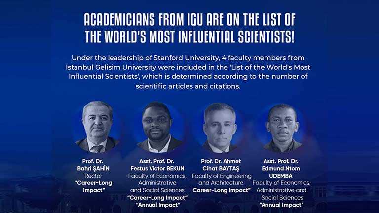 IGU academicians are on the "World's Most Influential Scientists" list!