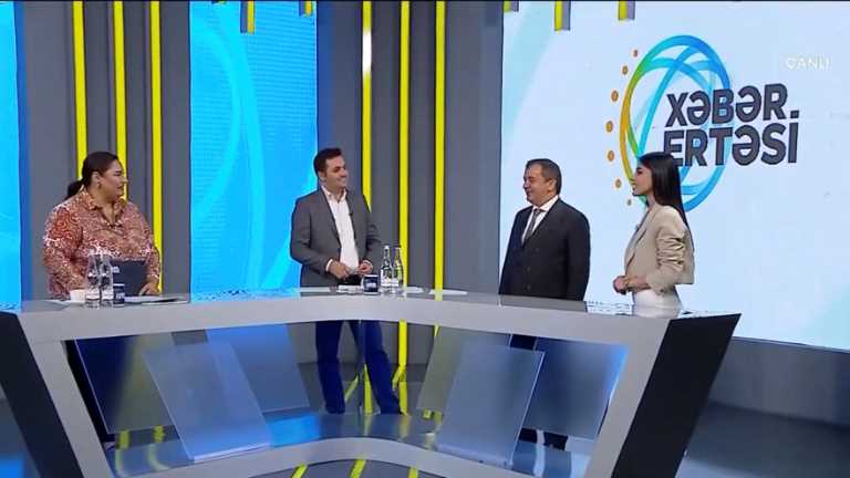 Abdulkadir Gayretli, Chairman of the Board of Trustees, was a guest of the Azerbaijan television channel