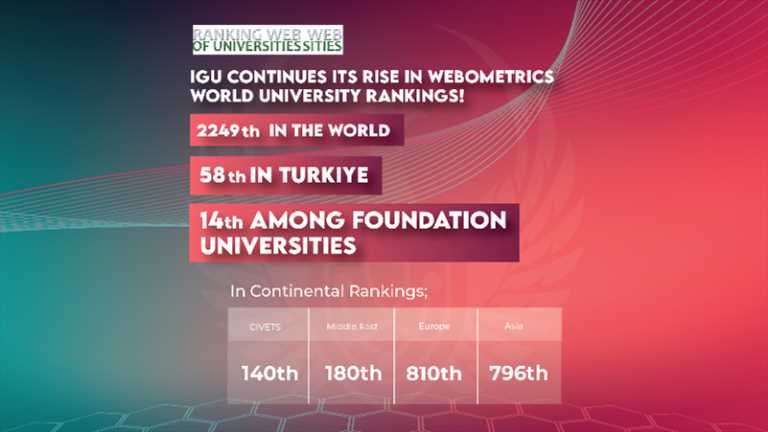 IGU is on the top in Webometrics World University Rankings!