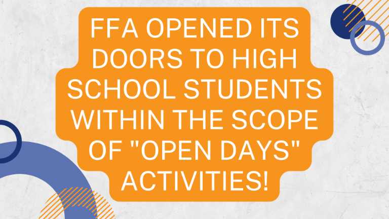 Faculty of Fine Arts Opened Its Doors to High School Students within the Scope of "Open Days" Activities!