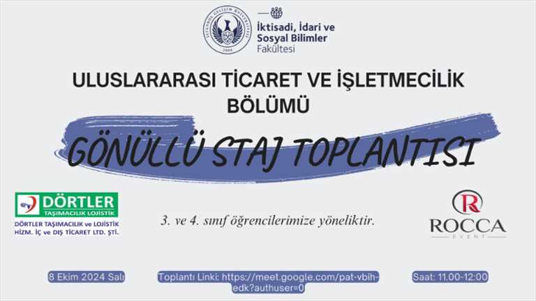 uti gönüllü staj toplantısı