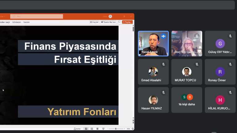 Ekonomi, Finansal Piyasalar ve Yatırım Fonları Paneli gerçekleştirildi