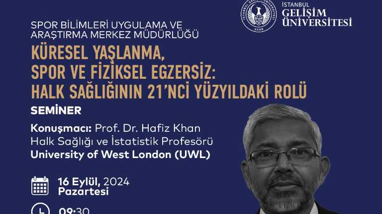 Prof.Dr.Hafiz Khan ile Halk sağlığı ve spor üzerine seminer.