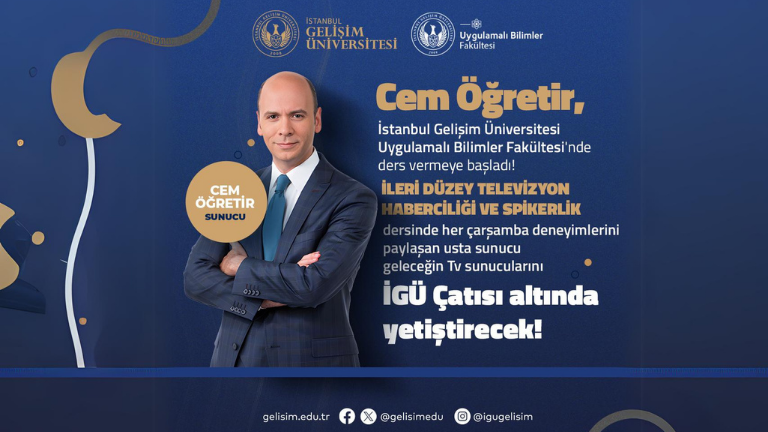 Cem Öğretir, İGÜ’de geleceğin iletişimcilerini yetiştiriyor