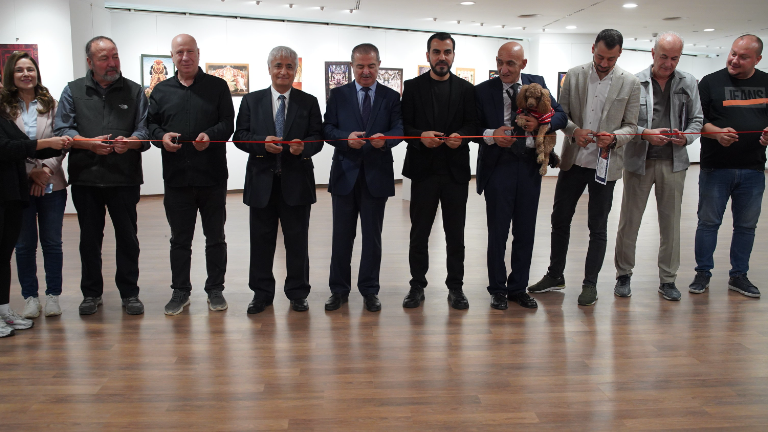 Assoc. Prof. Nuri Sezer's Retrospective "YaşArt" illustration exhibition opened