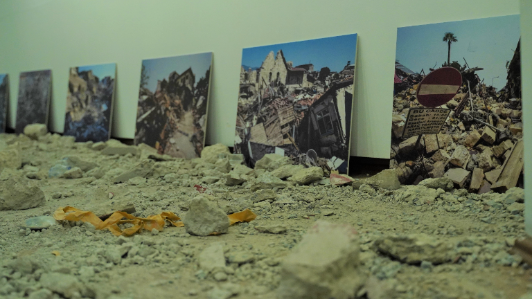 'Traces of Life' exhibition, featuring objects brought from the earthquake zone, was opened