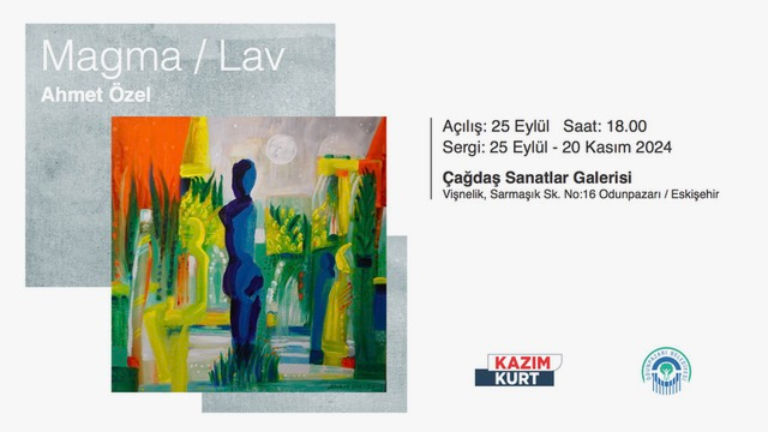 Ahmet Özel's "Magma/Lava" painting exhibition will meet art lovers at Odunpazarı Municipality Contemporary Art Gallery