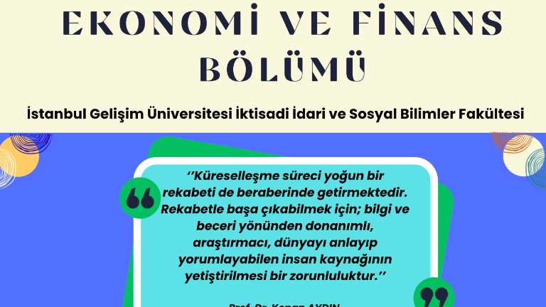 ekonomi ve finans bölümü