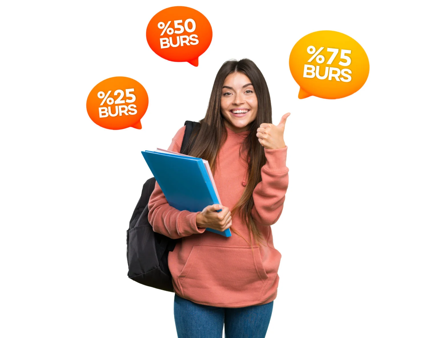 Student with scholarship