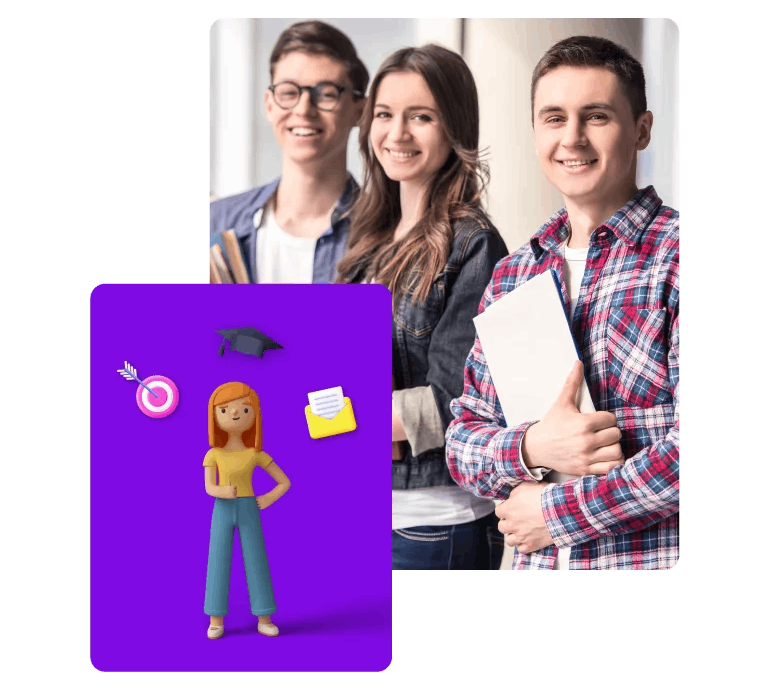 Student with scholarship