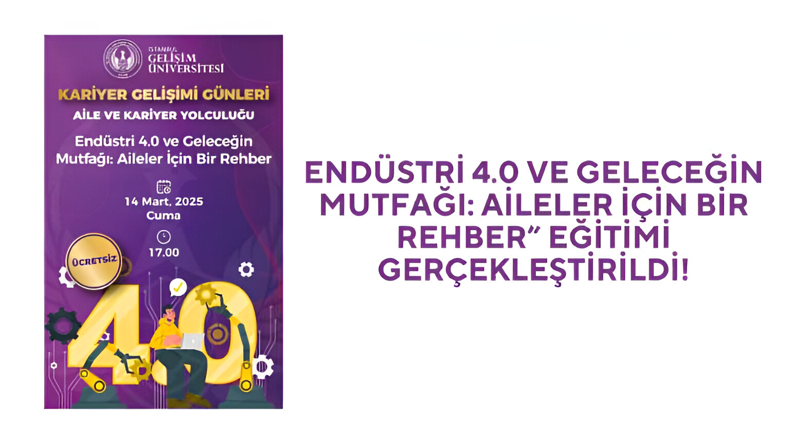 İstanbul Gelişim Üniversitesi Kısa Film Yarışması afişi