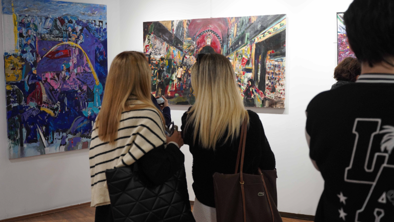 Project Painting Exhibition by Prof. Mustafa Işık Opened at Istanbul Gelisim University