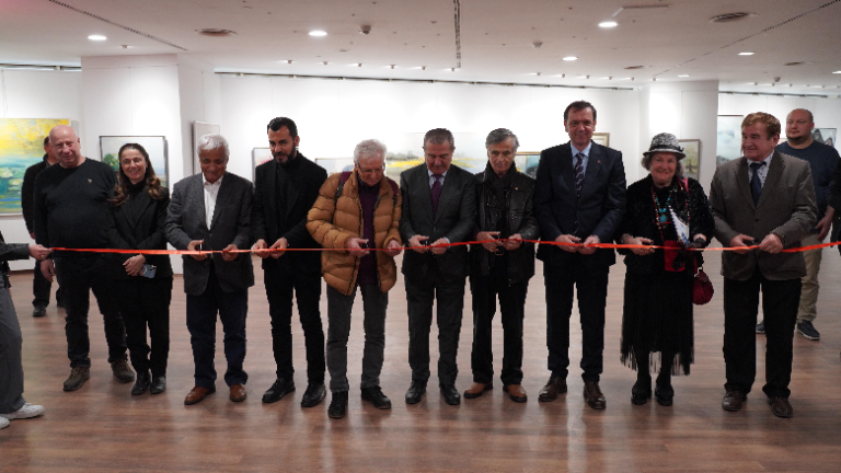 Painter Basri Erdem's "The Rhythm of Nature" Exhibition met with art lovers at IGU