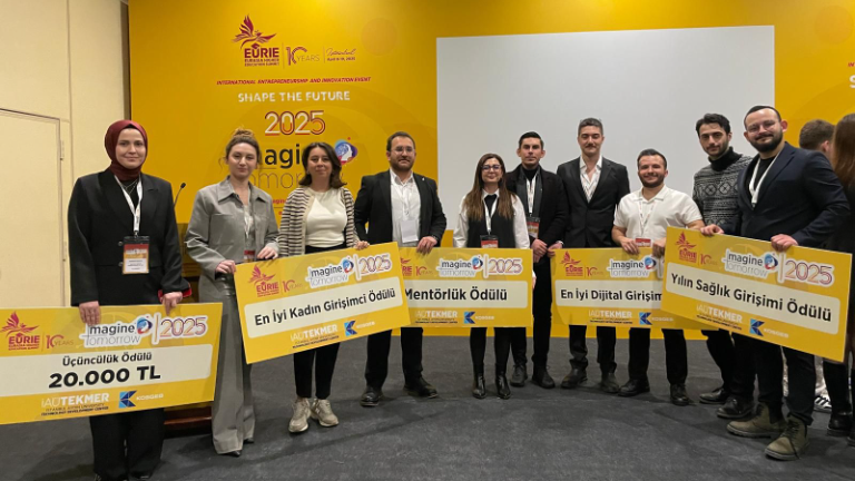 İGÜ girişimine “Imagine Tomorrow 2025” etkinliğinde çifte ödül!