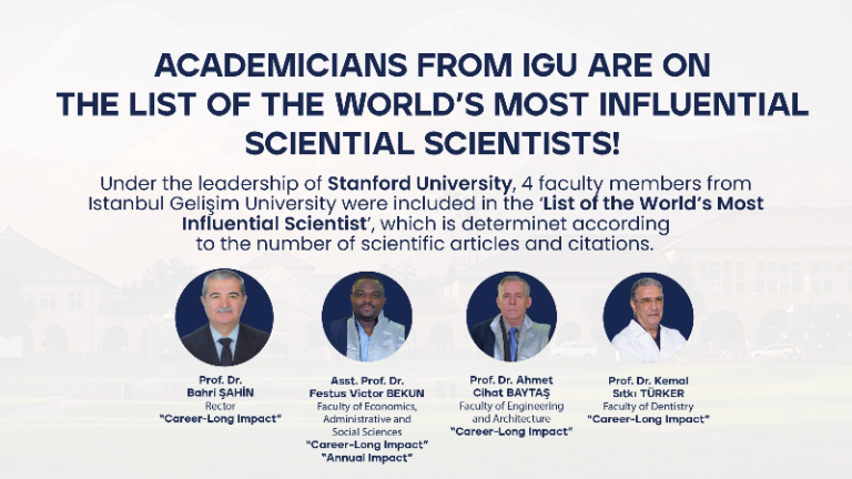 Istanbul Gelisim University Academics Featured in the “World’s Most Influential Scientists” List