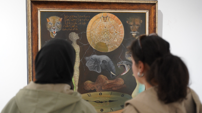 ''İki Zaman - Tek An" painting exhibition opened at Istanbul Gelisim University
