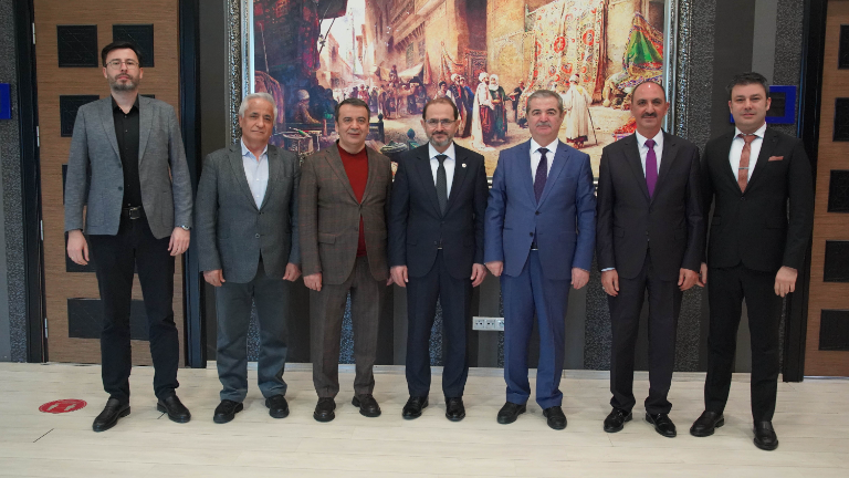 A visit from Yıldız Technical University Rector Prof. Eyüp Debik to IGU Rector Prof. Bahri Şahin!