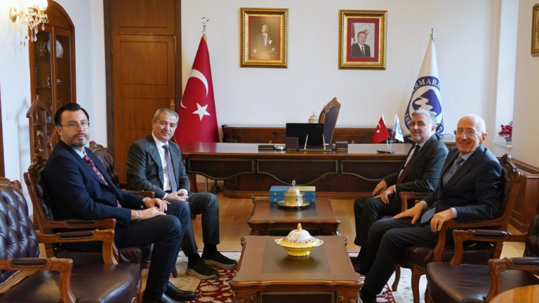 Visit from Istanbul Gelisim University to Marmara University Rector Prof. Mehmet Emin Okur