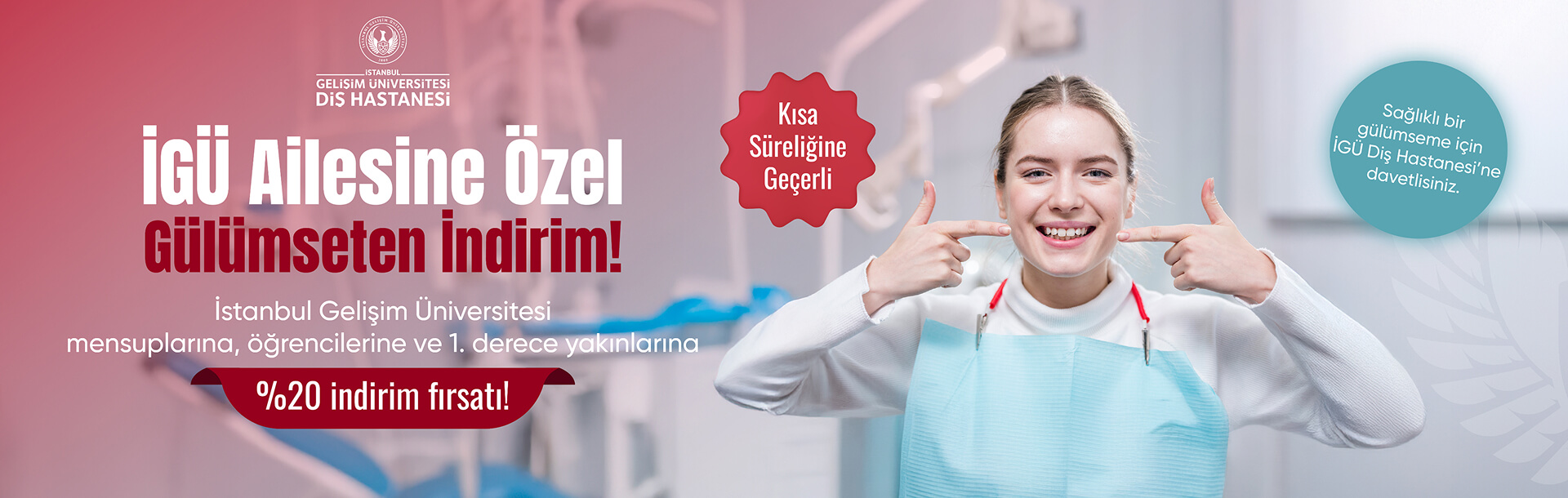 Diş igü ailesine indirim
