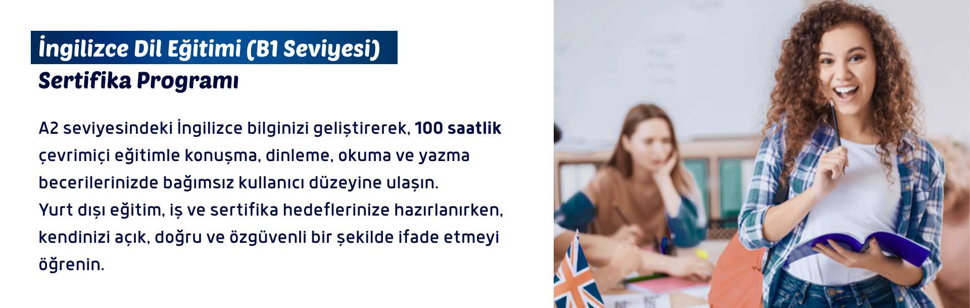İngilizce Dil Eğitimi (B1 Seviyesi)  Sertifika Programı