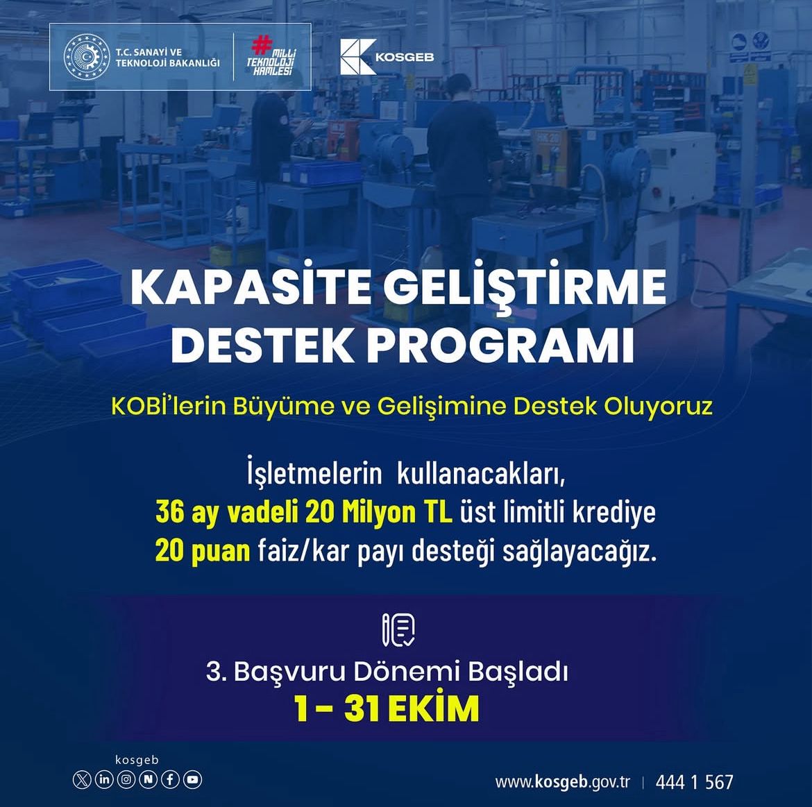 🎯Kapasite Geliştirme Destek Programı’nın 3. başvuru dönemi başladı!