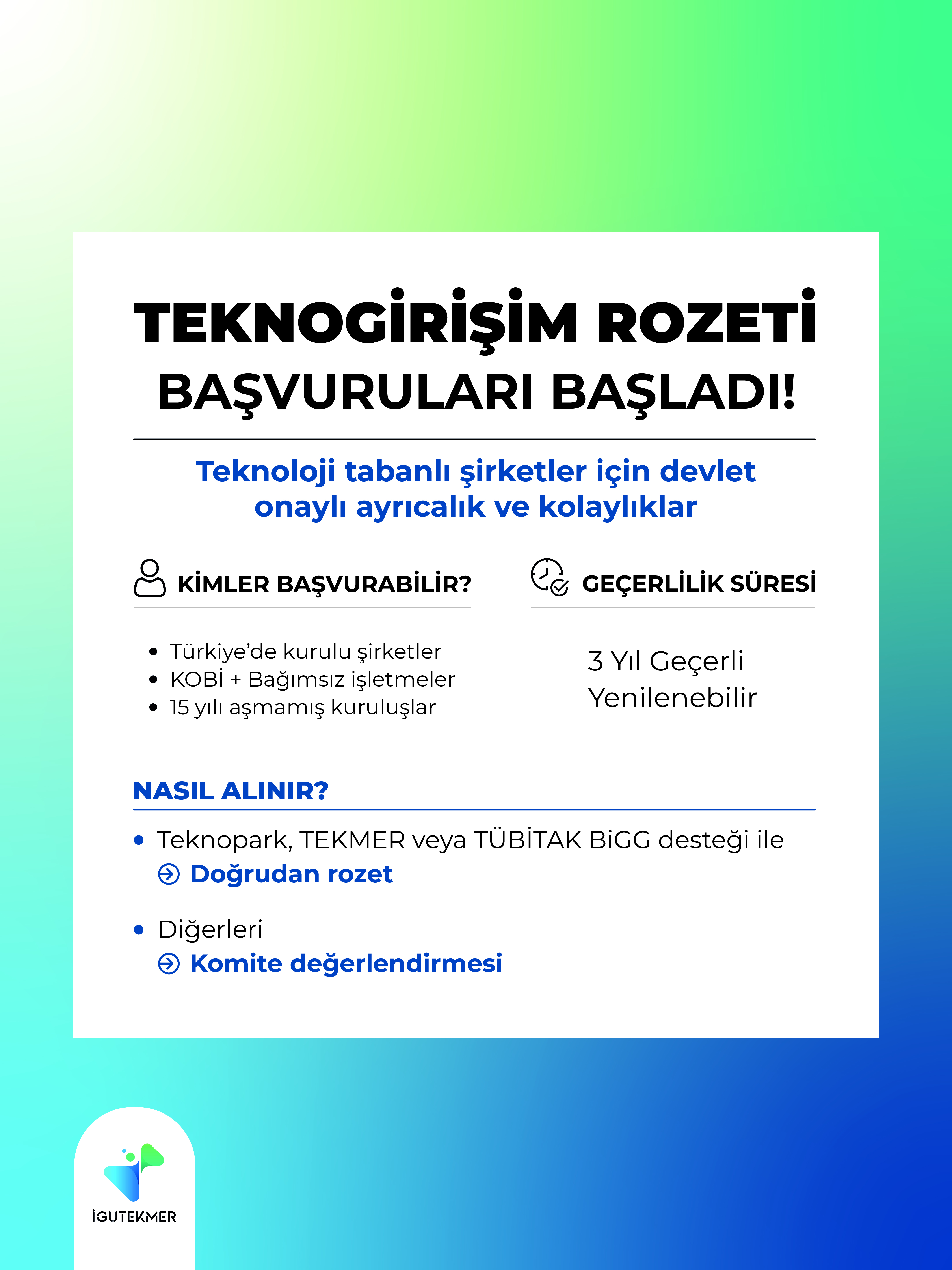 🚀 Teknogirişim Rozeti Başvuruları Başladı! 🏅