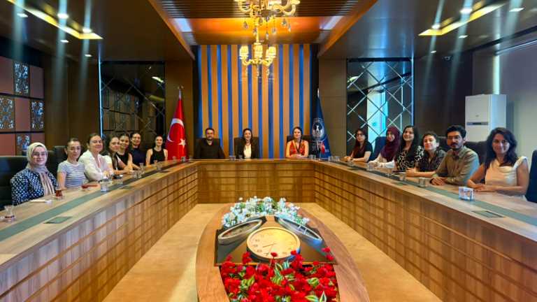 Congratulatory visit to Acting Rector Prof. Dr. Şükran Güzin Ilıcak Aydınalp from the academics of the Department of IAE!