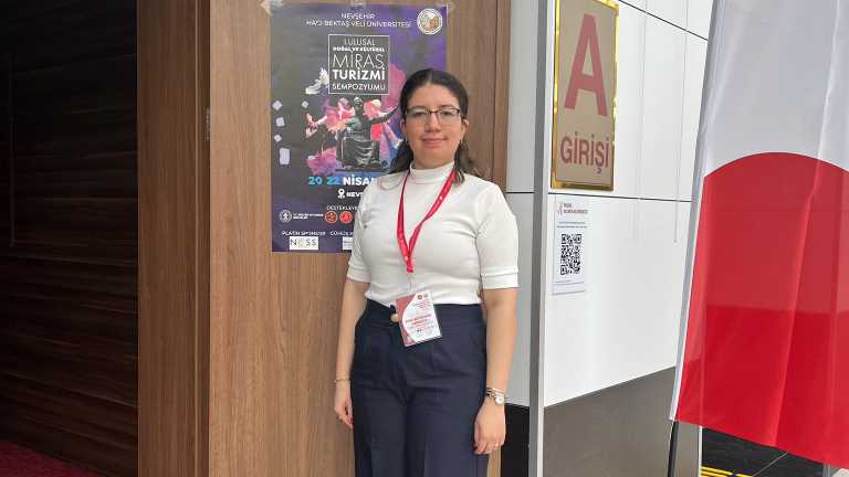Lecturer Dr. Esra Büyükemir Karagöz presented a paper at the Natural and Cultural Heritage Tourism Symposium