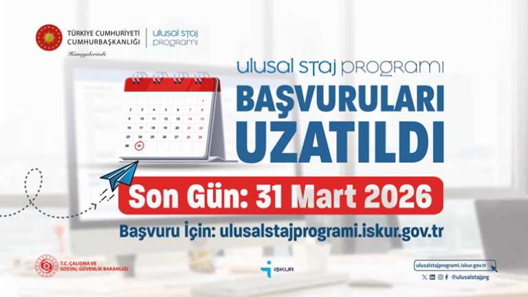 Ulusal Staj Programı 2026 Başvuruları Devam Ediyor