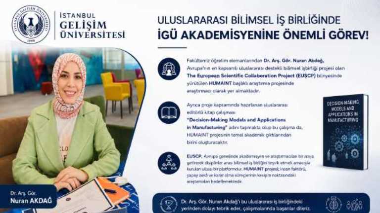 Arş. Gör. Dr. Nuran AKDAĞ, The European Scientific Collaboration Project (EUSCP)...