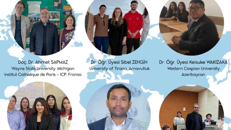 Öğretim üyelerimizin üç kıtada Erasmus+ kapsamında gittikleri üniversiteler