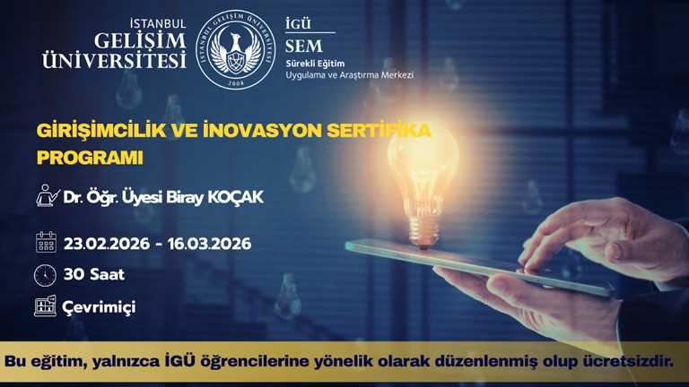 Girişimcilik ve İnovasyon Sertifika Programı